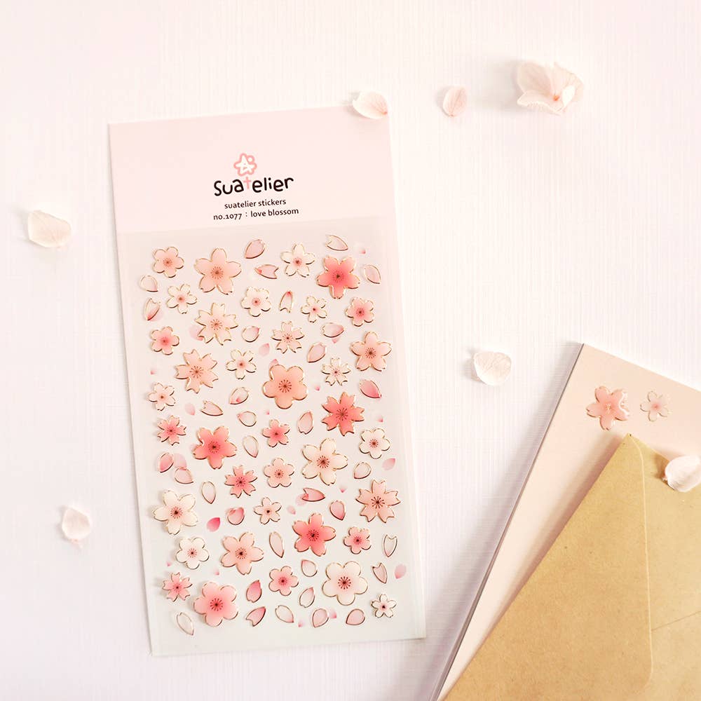 Love Blossom Sticker Sheet by Suatelier