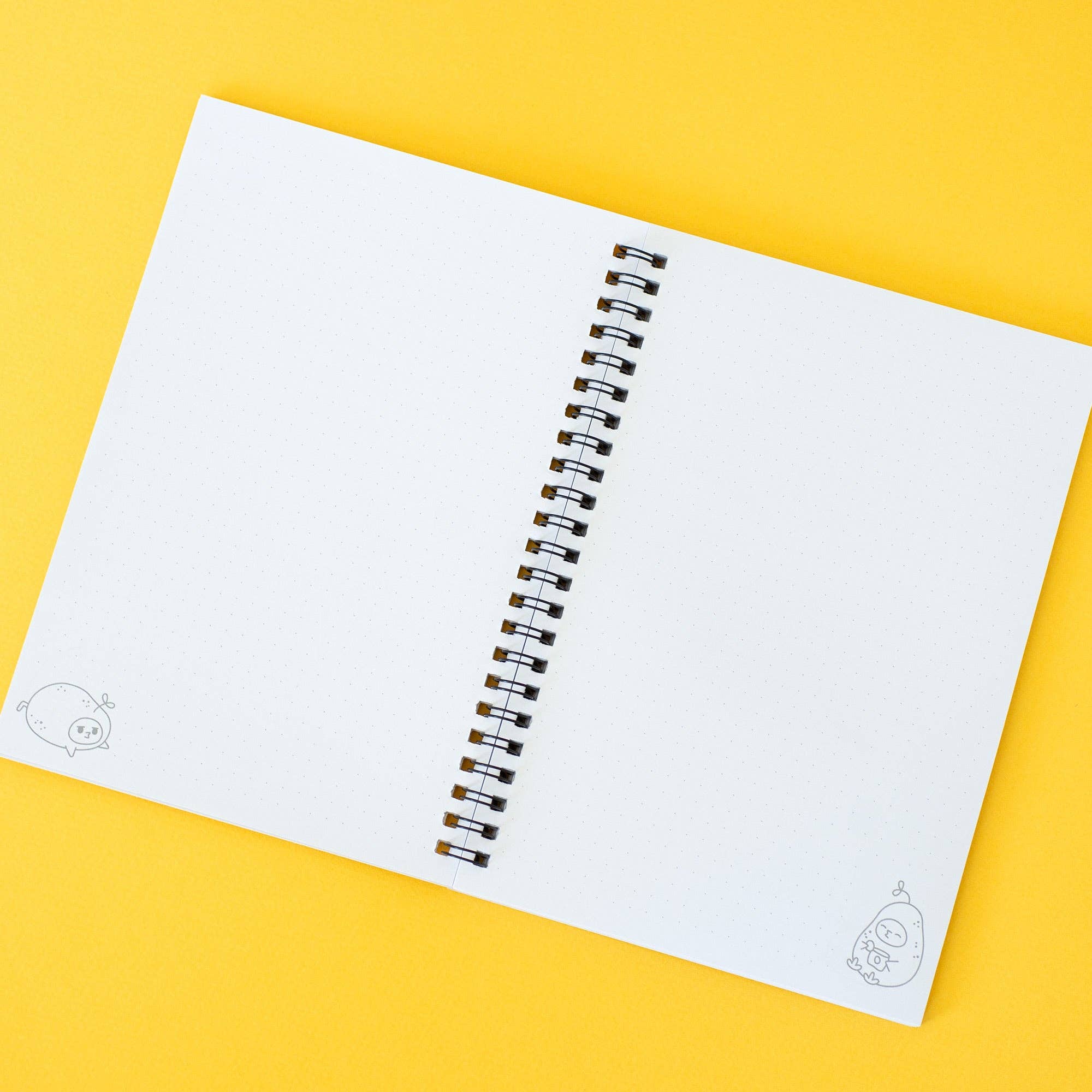 Grumpy Chicken Potato Mode Dotted A5 Notebook