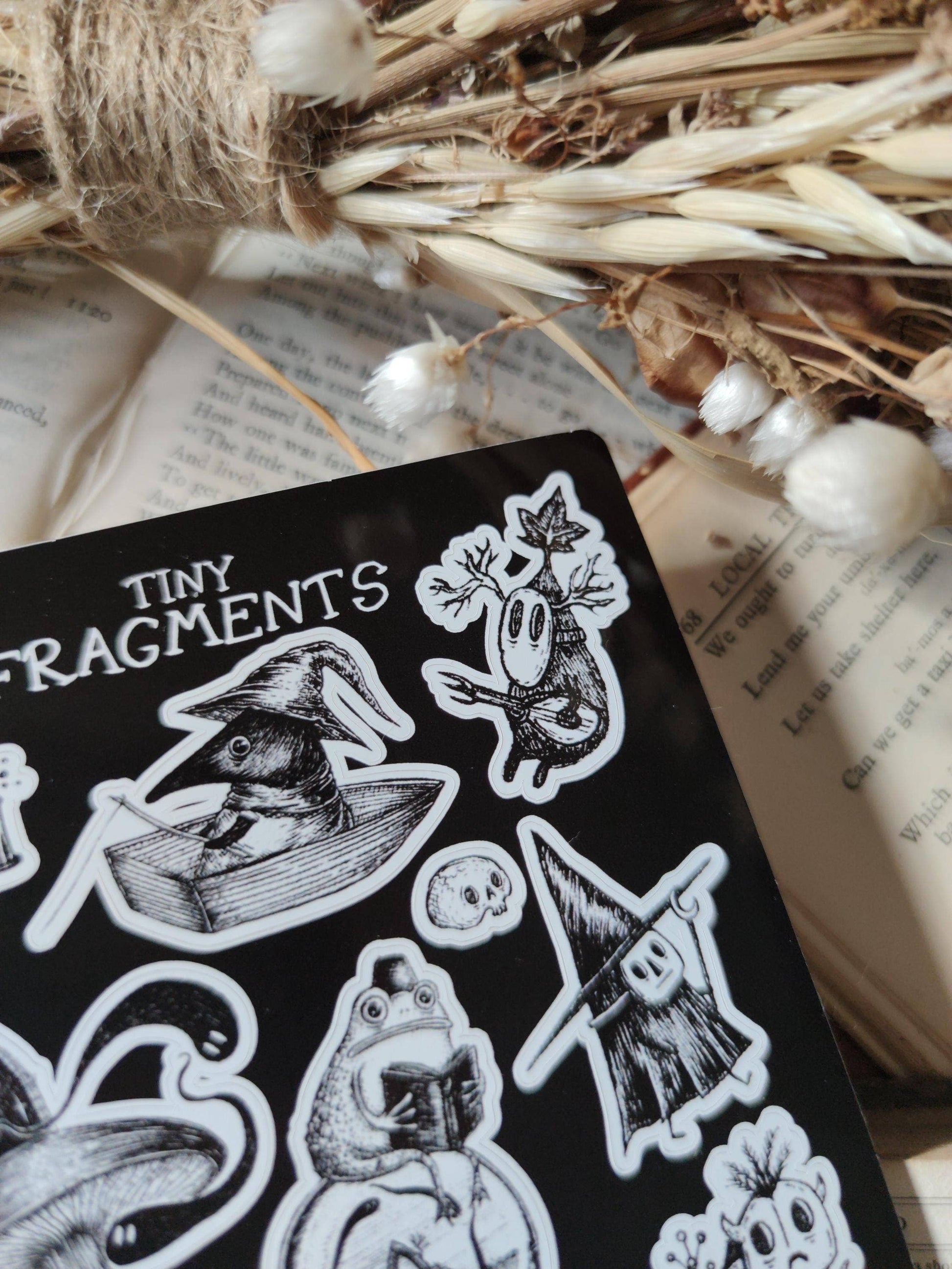 Tiny Fragments Spooky Fantasy Sticker Sheet by Jon Turner | Papertail Fox