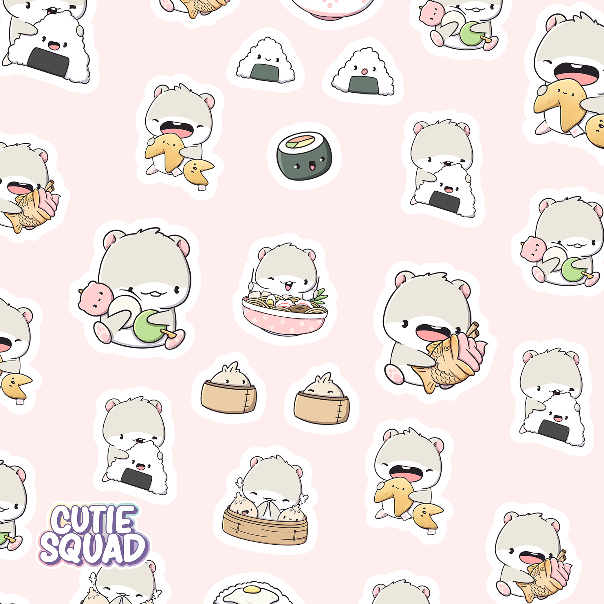 Asian Foodies Sticker Sheet | CutieSquad