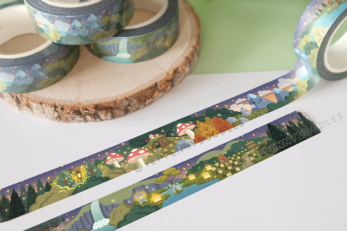Magical Forest Washi Tape by Yeppenny Doodles | Papertail Fox