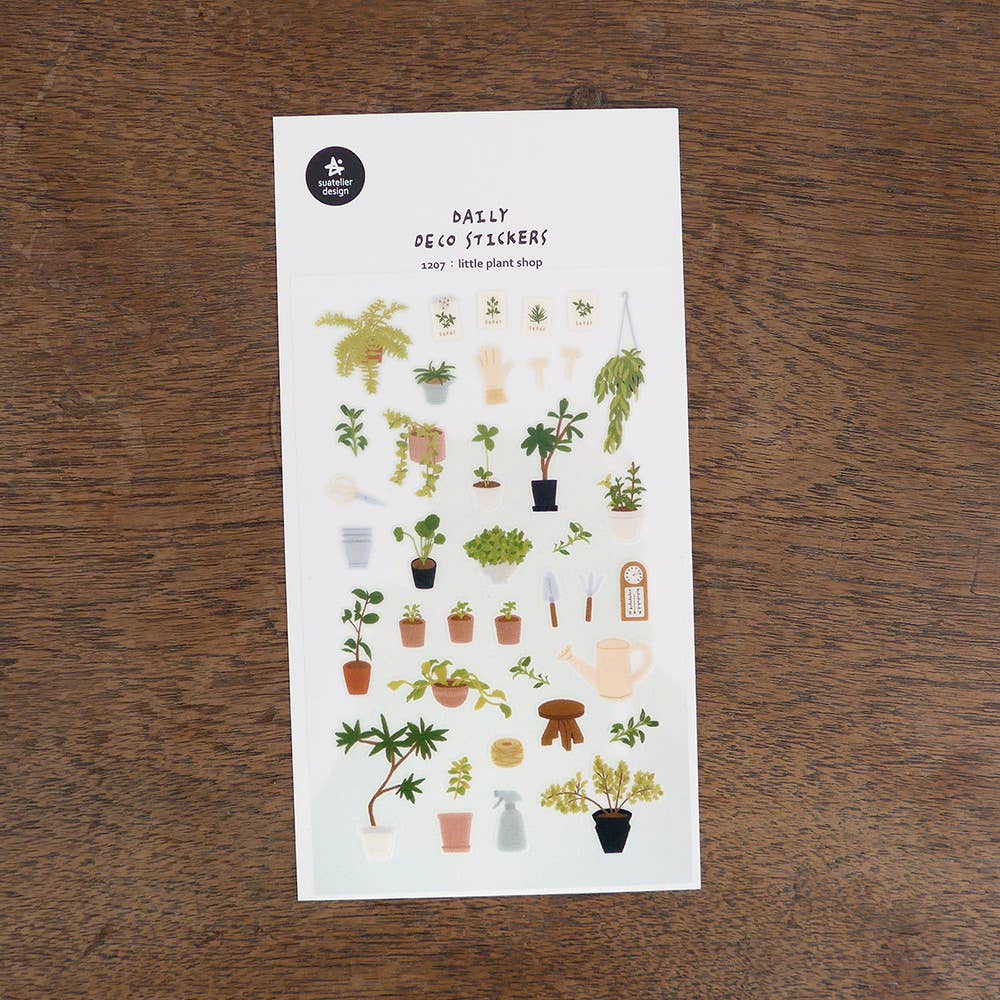 Little Plant Shop Sticker Sheet by Suatelier