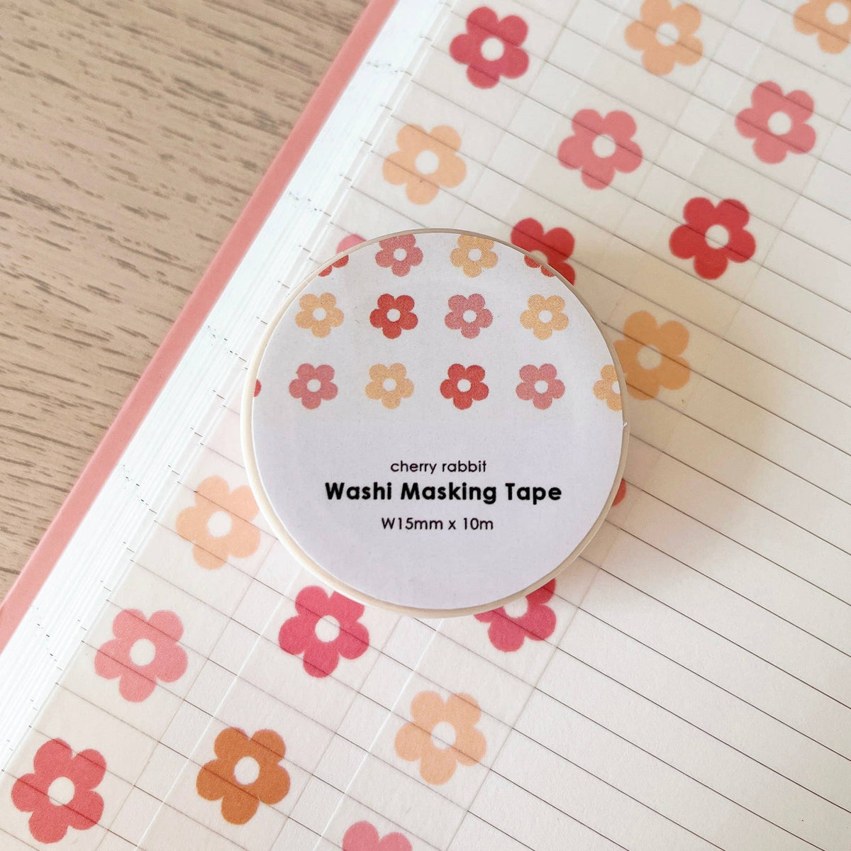 Pastel Daisies Washi Tape | Cherry Rabbit