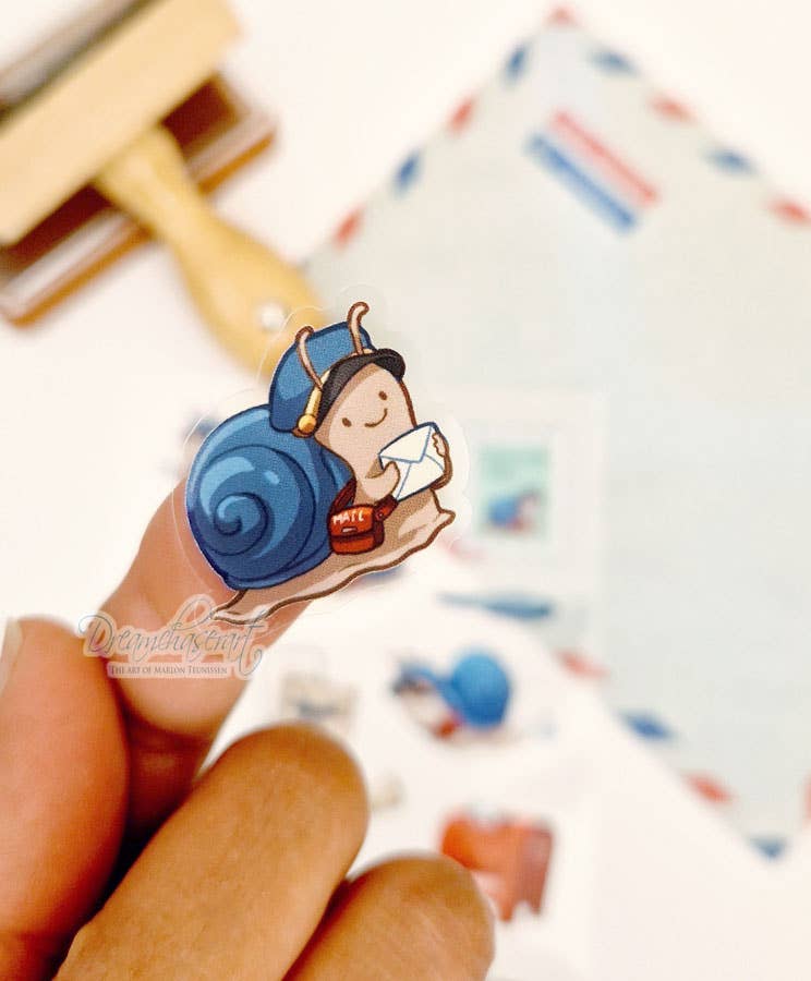 Snail Mail Clear Sticker Sheet | Dreamchaserart