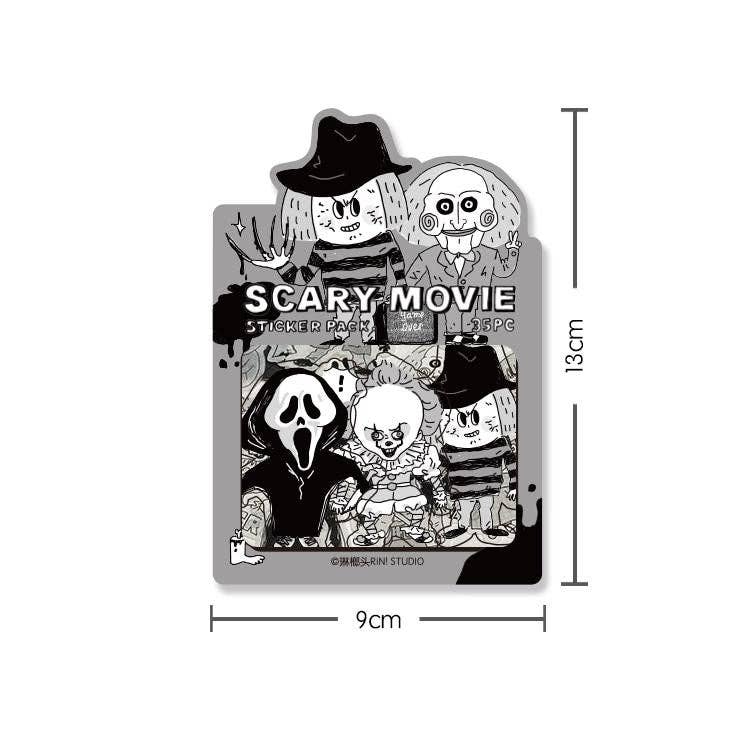 Scary Movie Halloween Sticker Pack by RiN! Studio | Papertail Fox