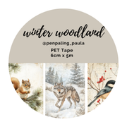 Winter Woodland Pre-Cut PET Tape by Penpaling Paula | Papertail Fox