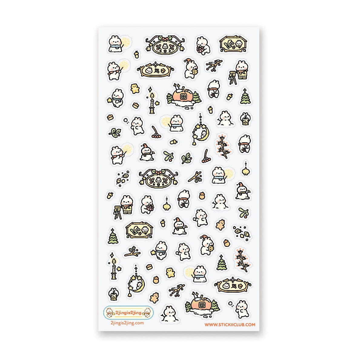 Little Holiday Hoppers Sticker Sheet by Stickii | Papertail Fox