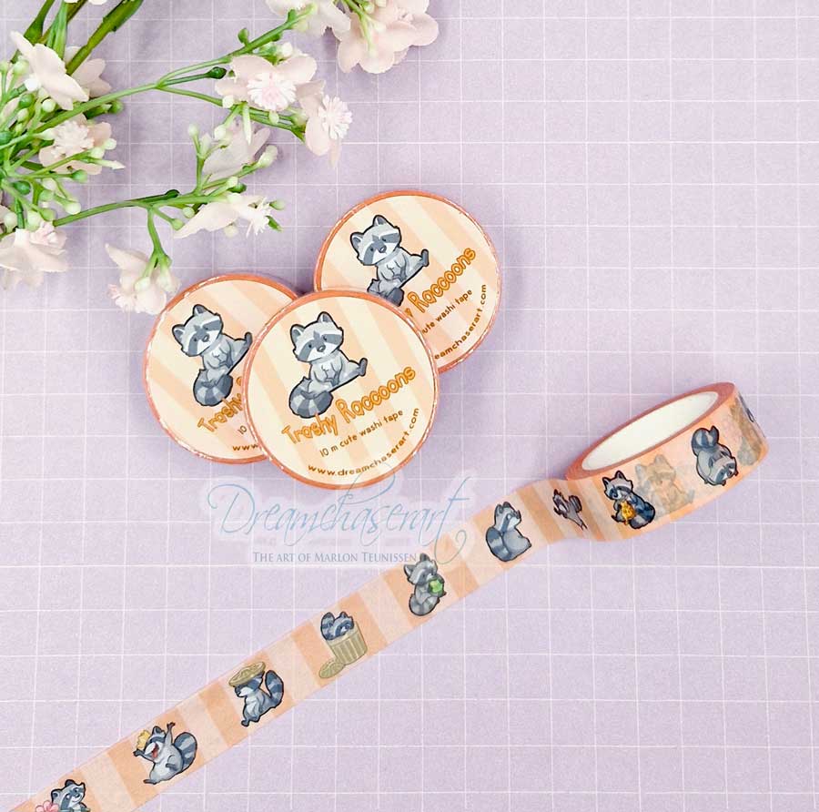 Trashy Raccoons Washi Tape