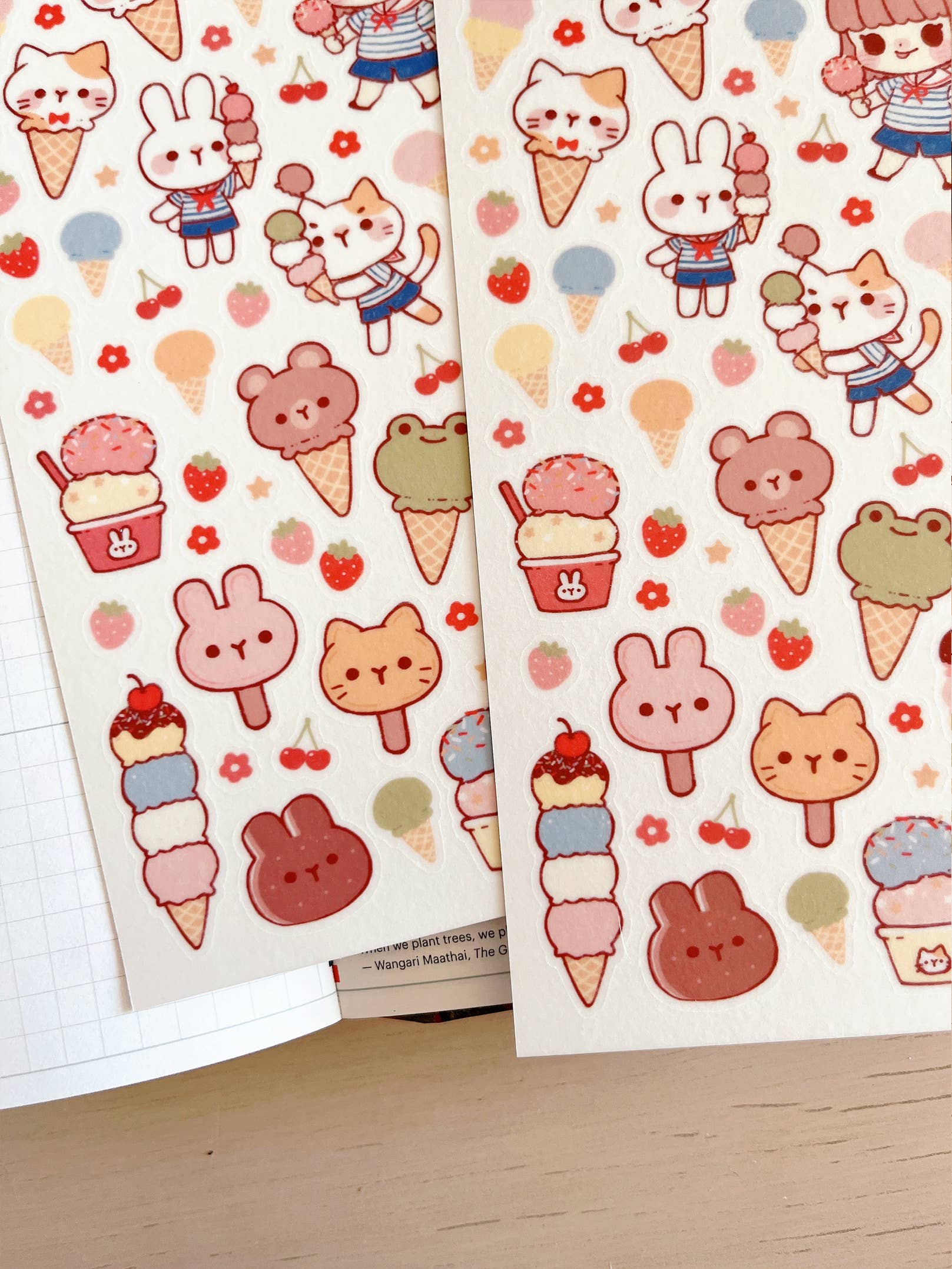 Ice-cream Parlour Sticker Sheet no.066 by Cherry Rabbit | Papertail Fox