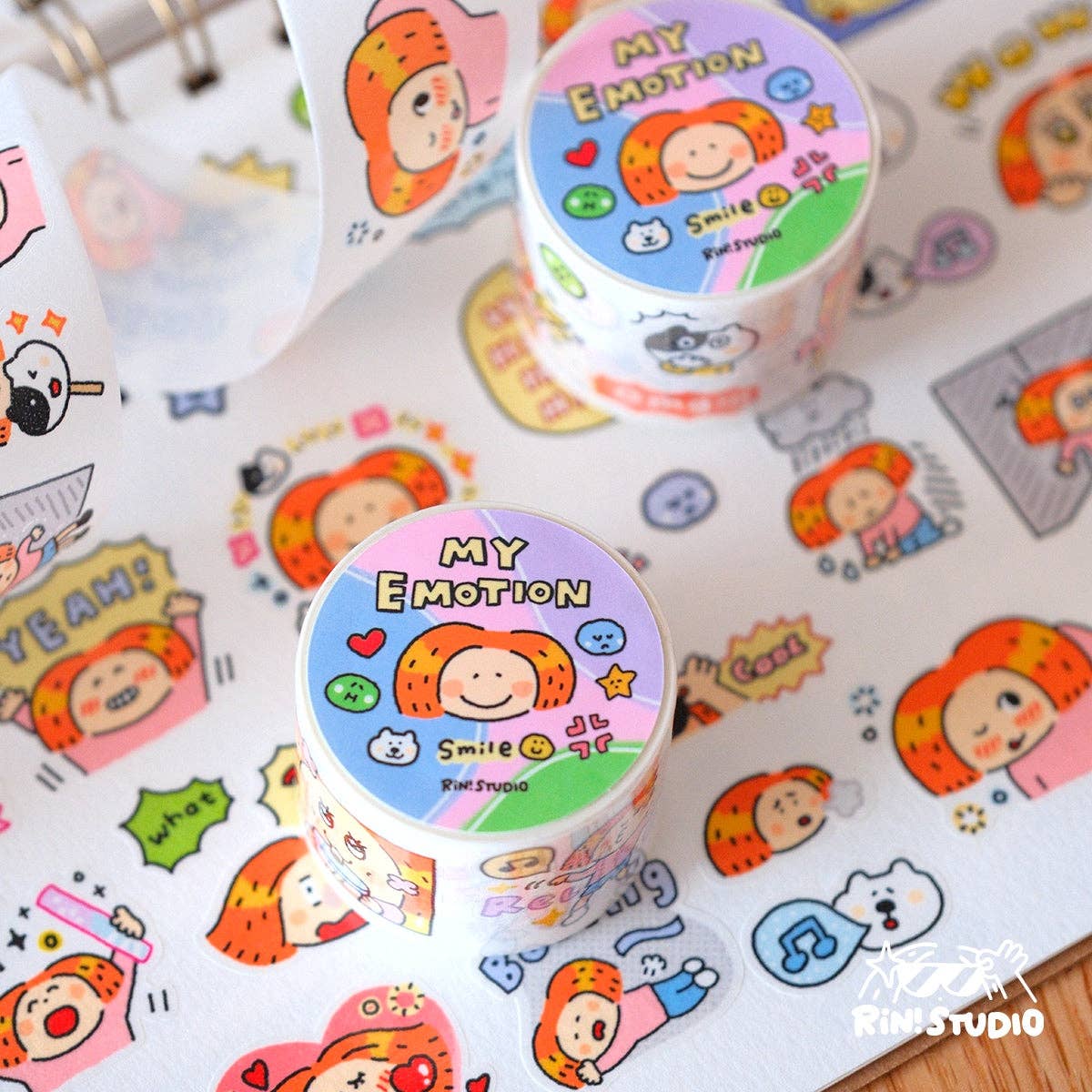 Emotion Die-Cut Washi Tape by RiN! Studio | Papertail Fox