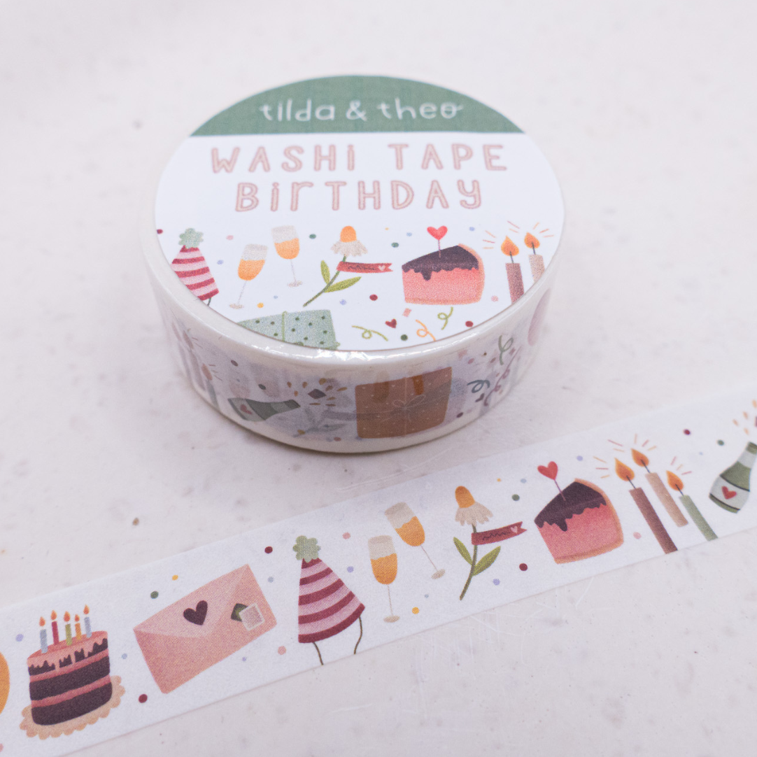 Birthday Washi Tape | Tilda & Theo