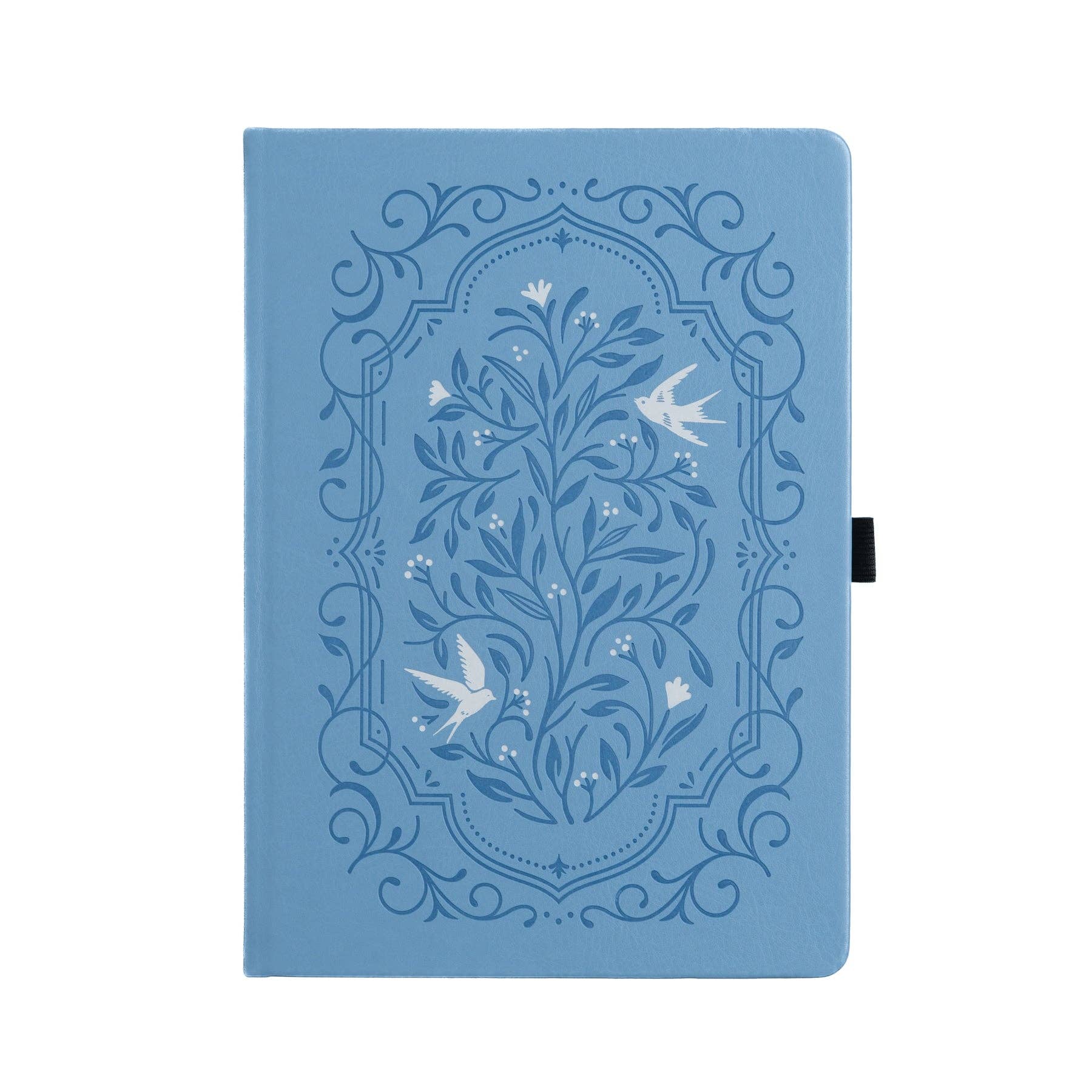 Songbird In Blue Dot Grid Notebook