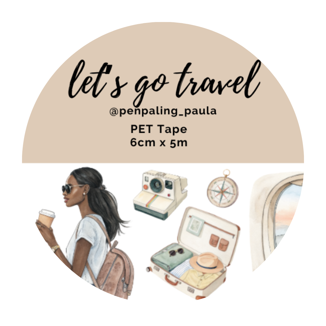 Let's Go Travel Pre-Cut PET Tape | Penpaling Paula - Papertail Fox