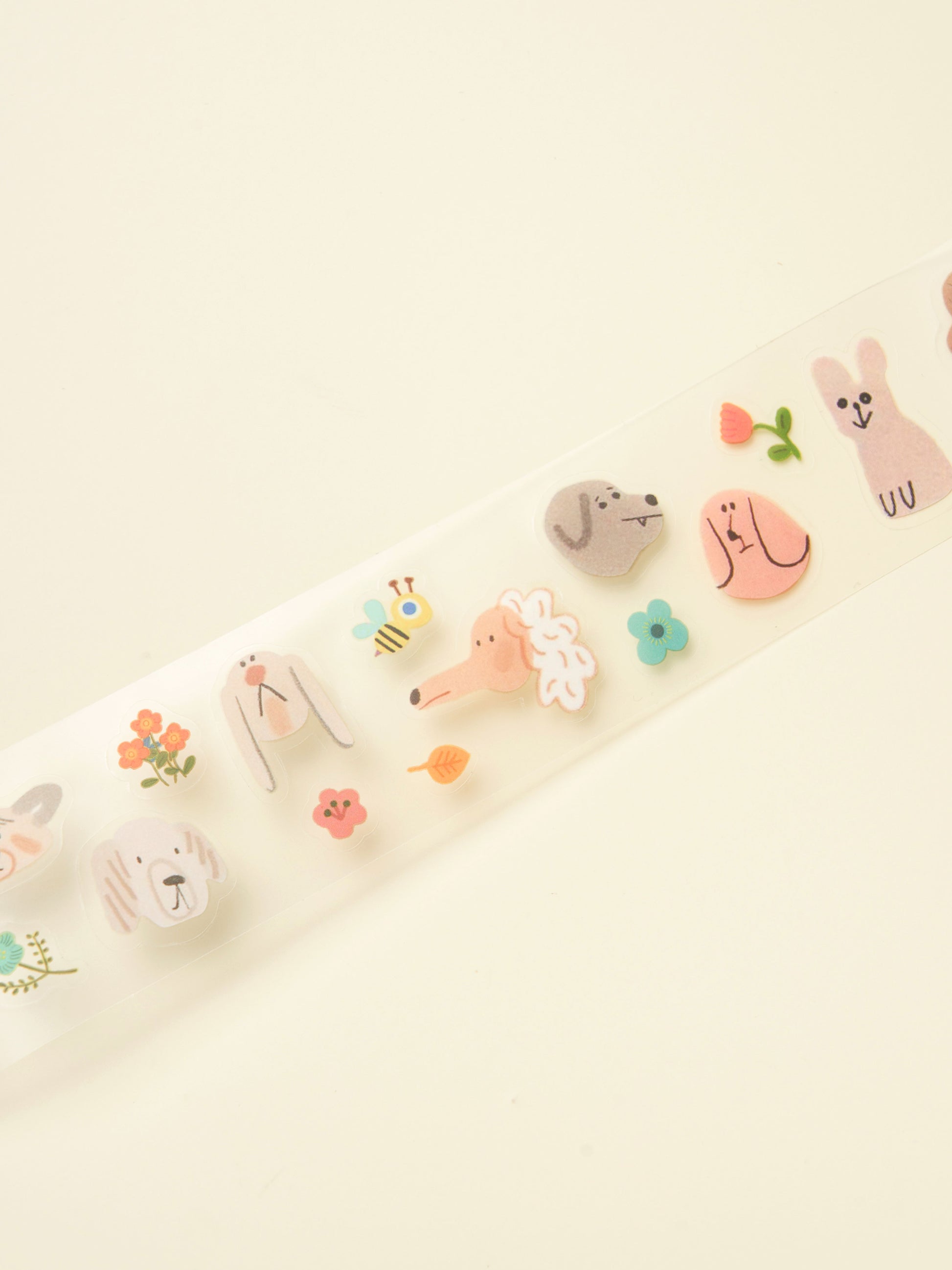 Sketch Animal Die-Cut Clear Tape by Daiso | Papertail Fox