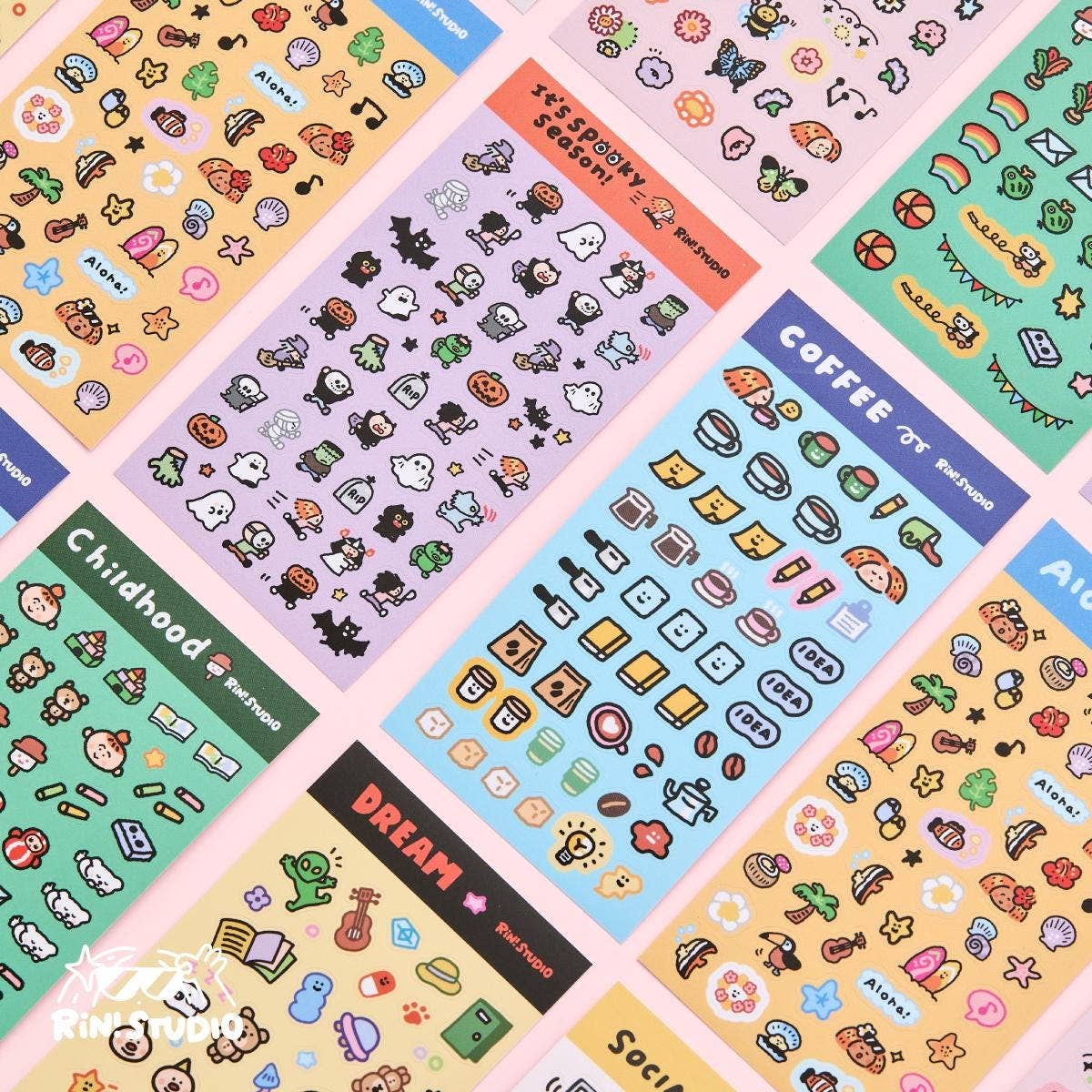 Coffee Mini Sticker Sheet | RiN! Studio