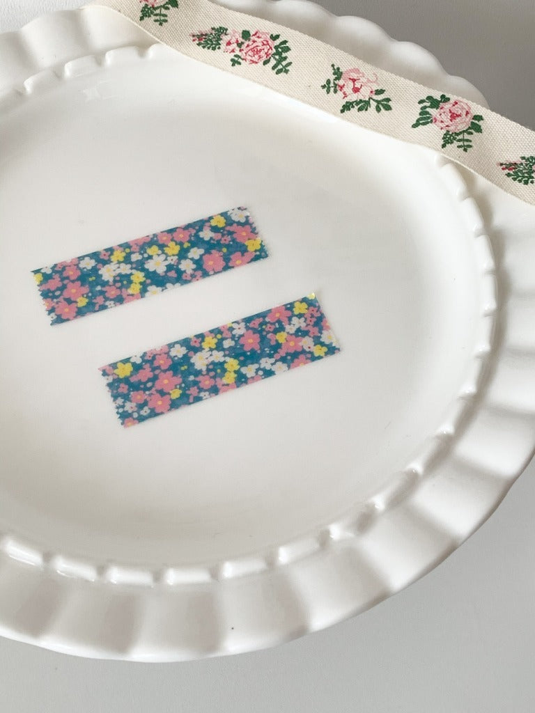 Blossom Day Blue Washi Tape by PoPo Factory | Papertail Fox