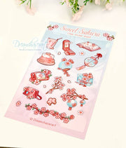 Sakura Clear Sticker Sheet by Dreamchaserart | Papertail Fox