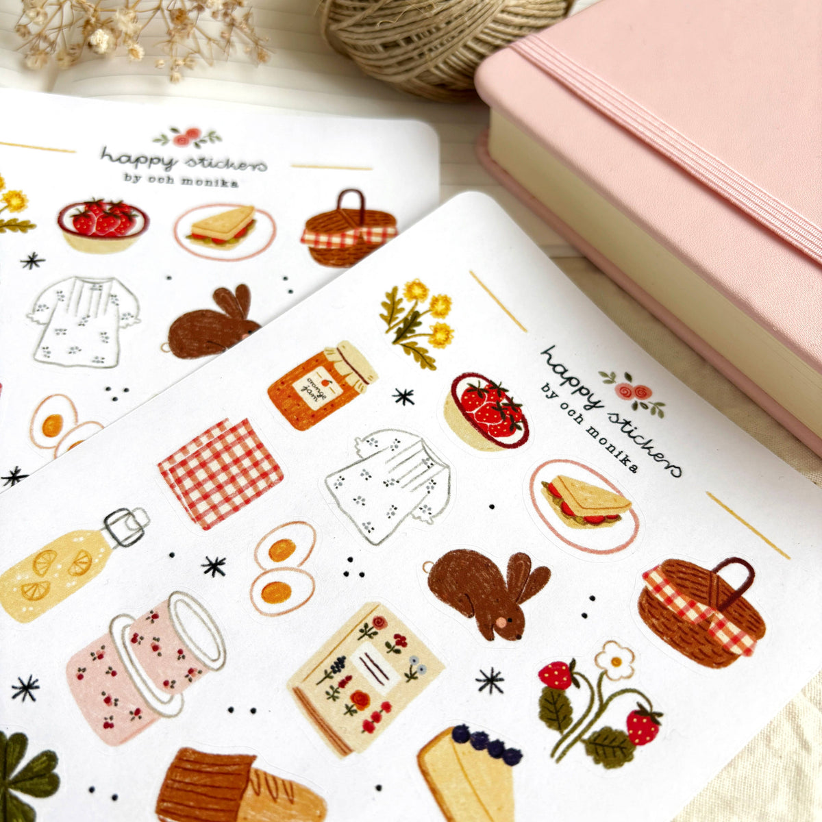 Spring Picnic Sticker Sheet | Och Monika