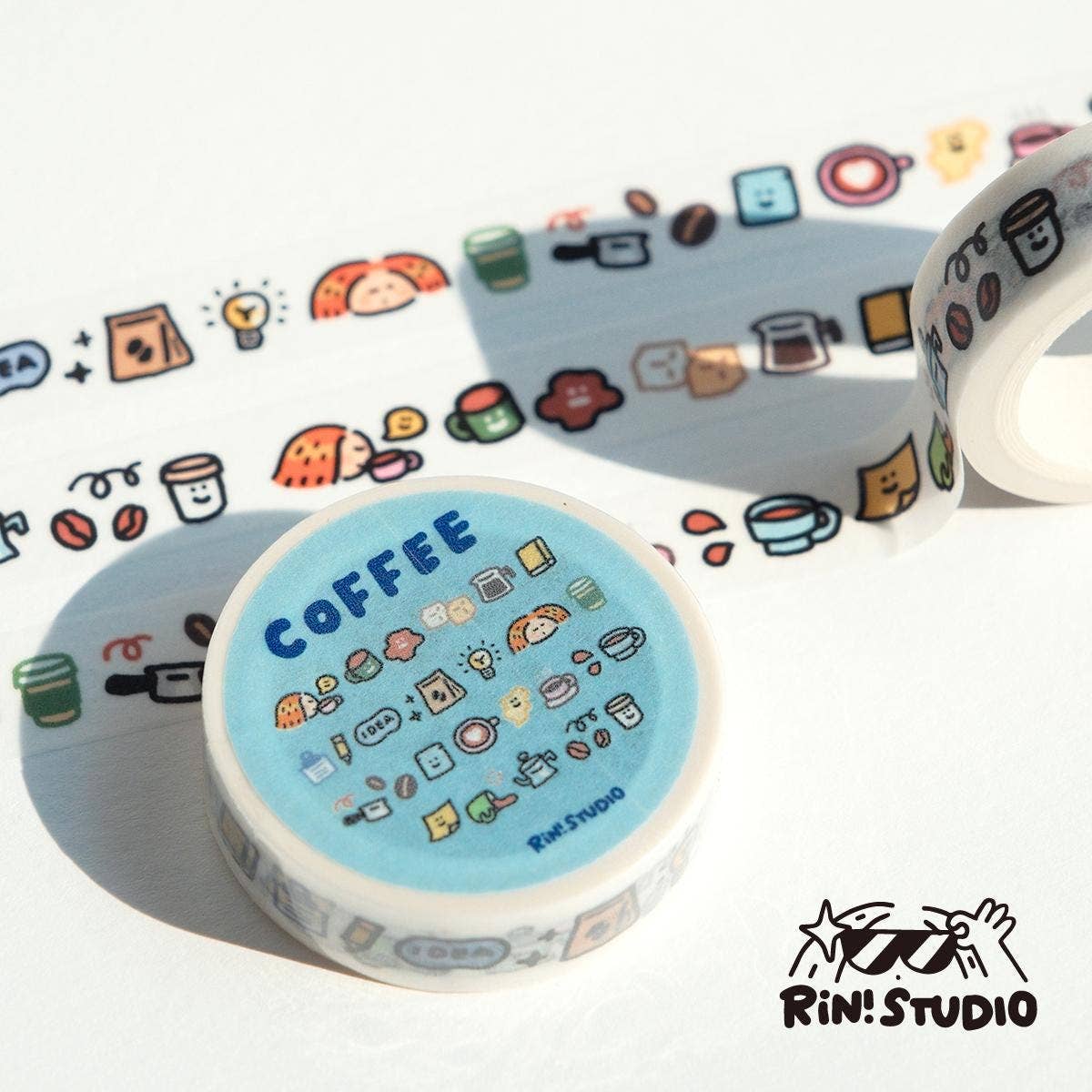 Coffee Mini Washi Tape by RiN! Studio | Papertail Fox