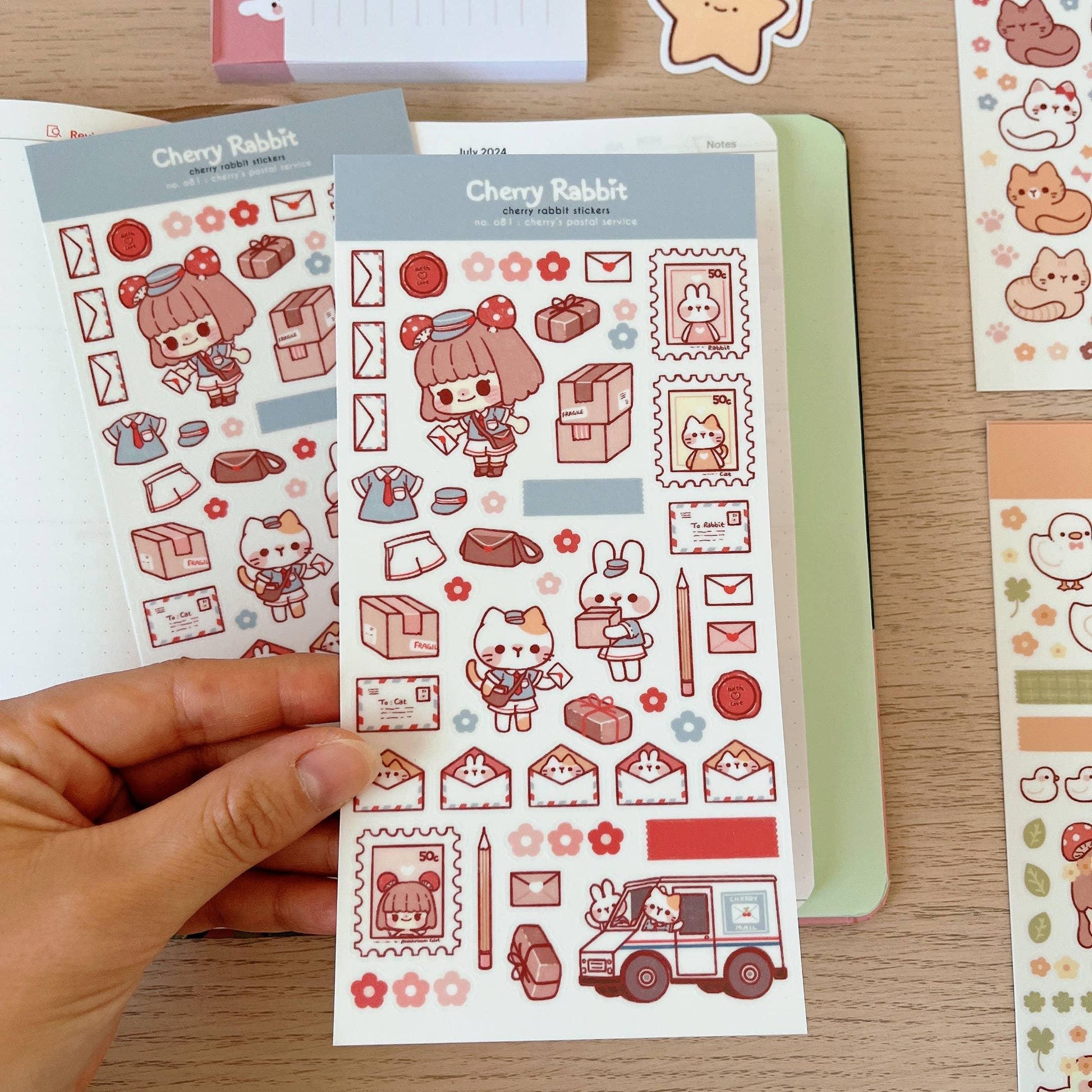 Cherry's Postal Service Sticker Sheet no.081 - Papertail Fox