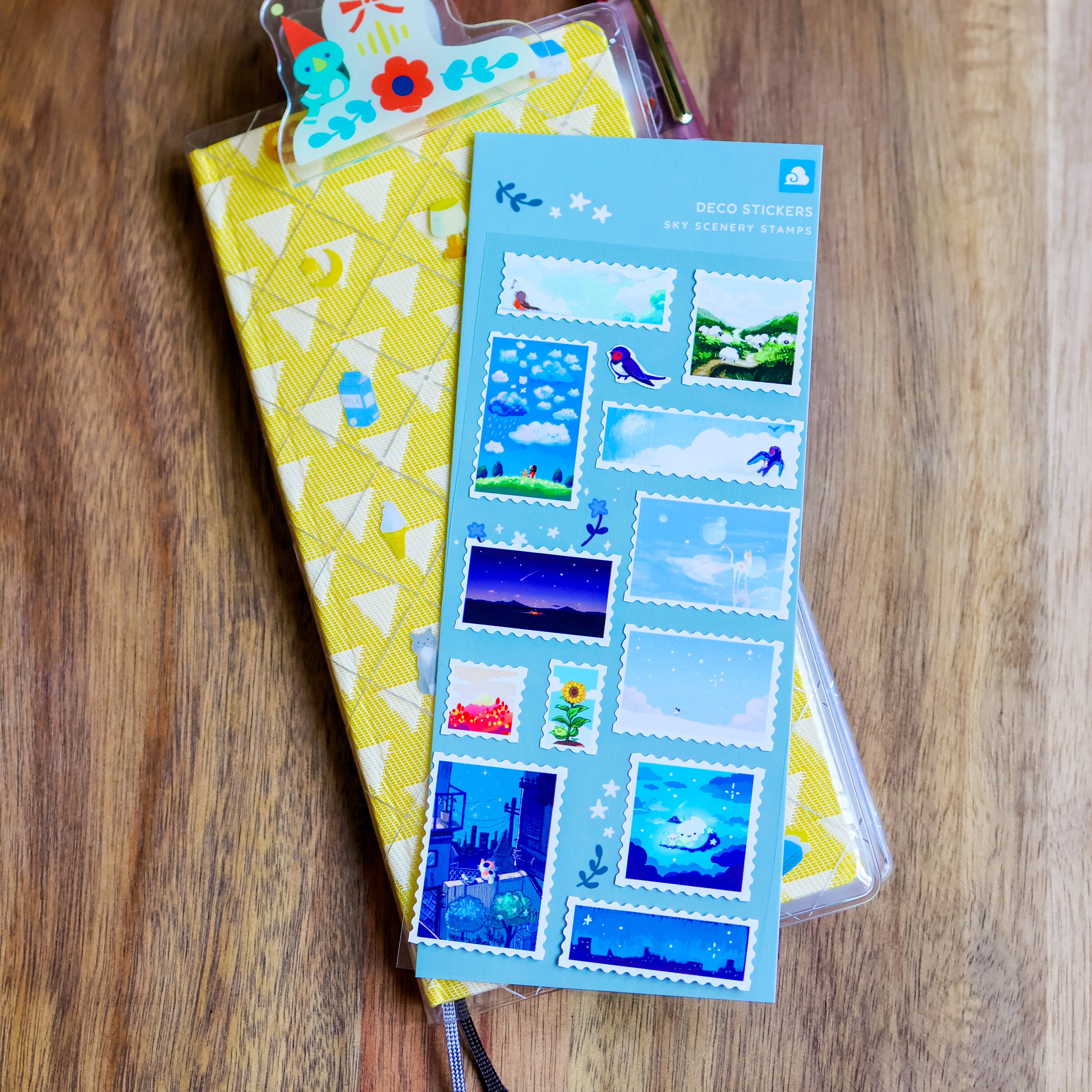 Thousand Skies Sky Scenery Stamps Sticker Sheet - Cute for Journaling
