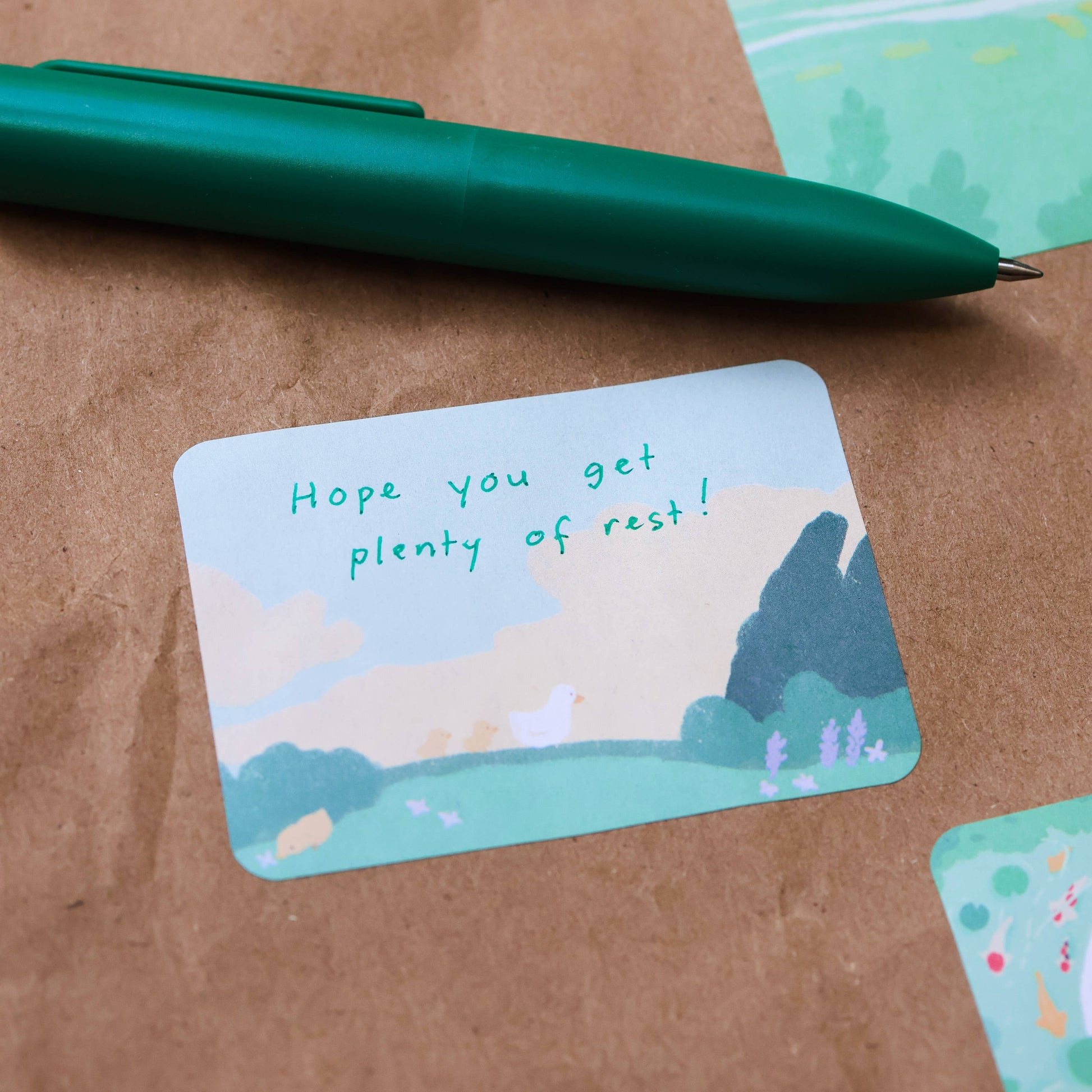 Ducks in Koi Pond Paper Roll Labels by Thousand Skies | Papertail Fox