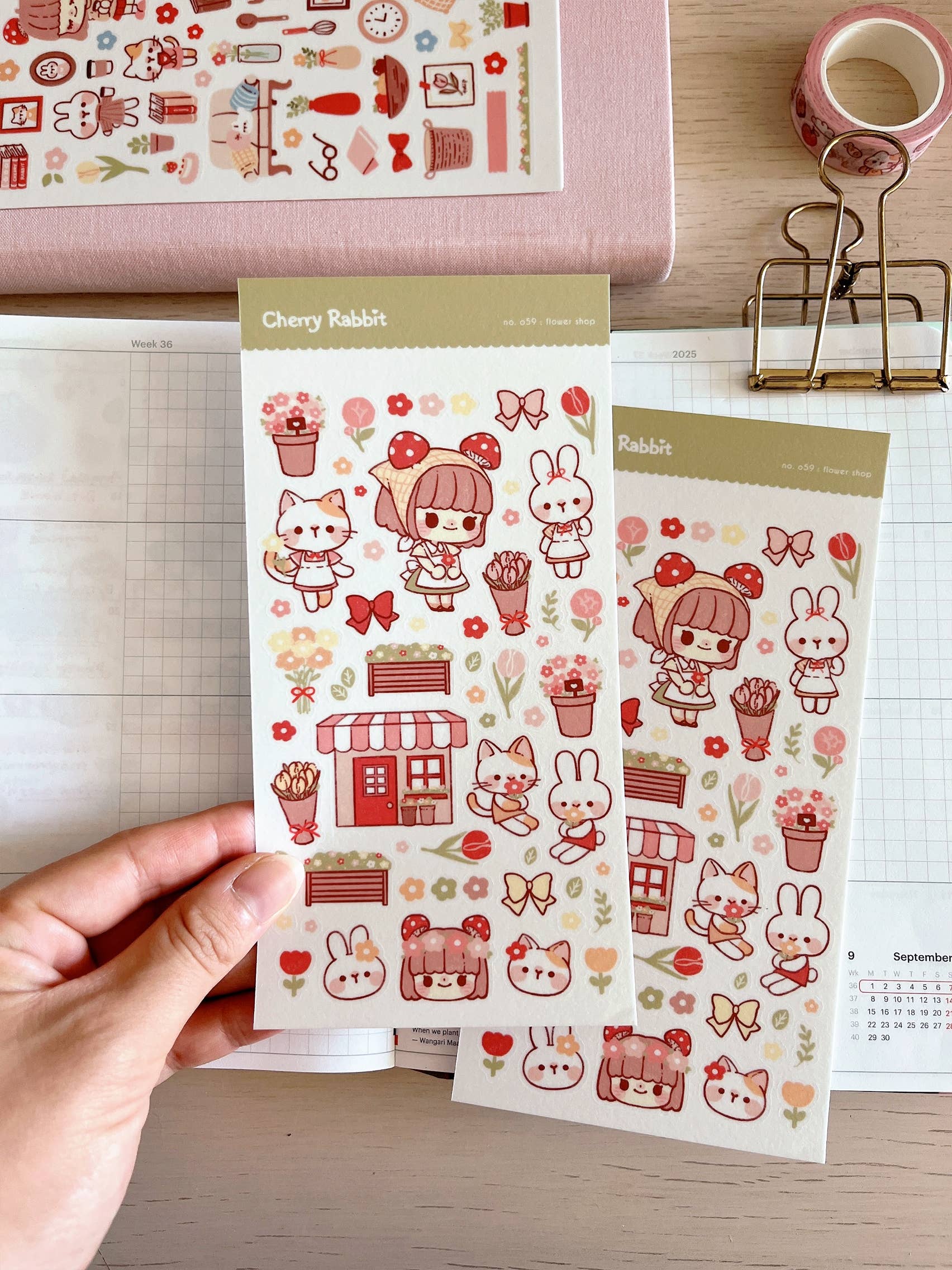 Flower Shop Sticker Sheet no.059 by Cherry Rabbit | Papertail Fox