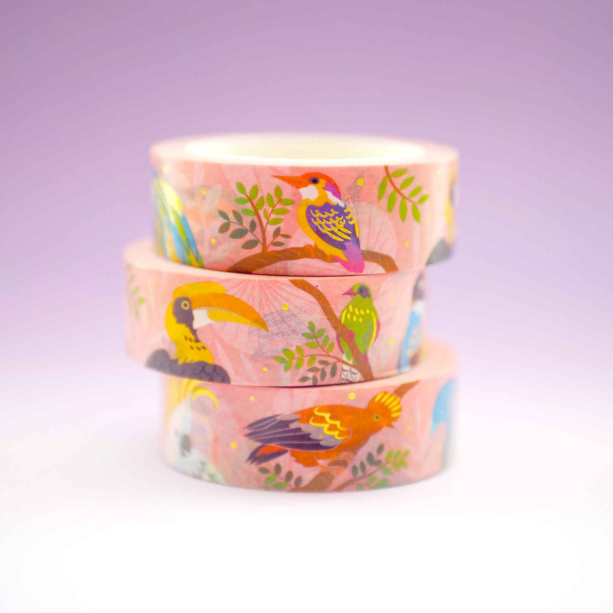 Tropical Bird Single Roll Washi Tape by Shoal | Papertail Fox
