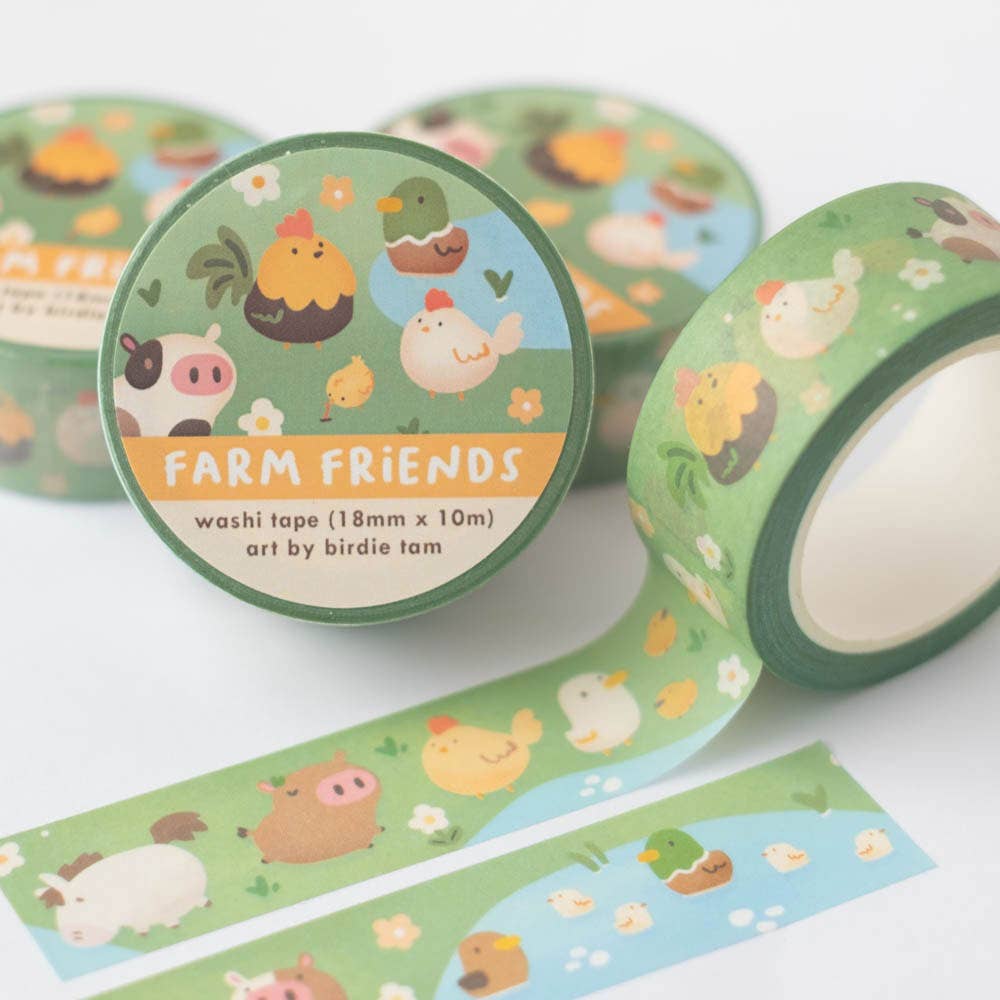 Farm Friends Washi Tape by Birdie Tam | Papertail Fox