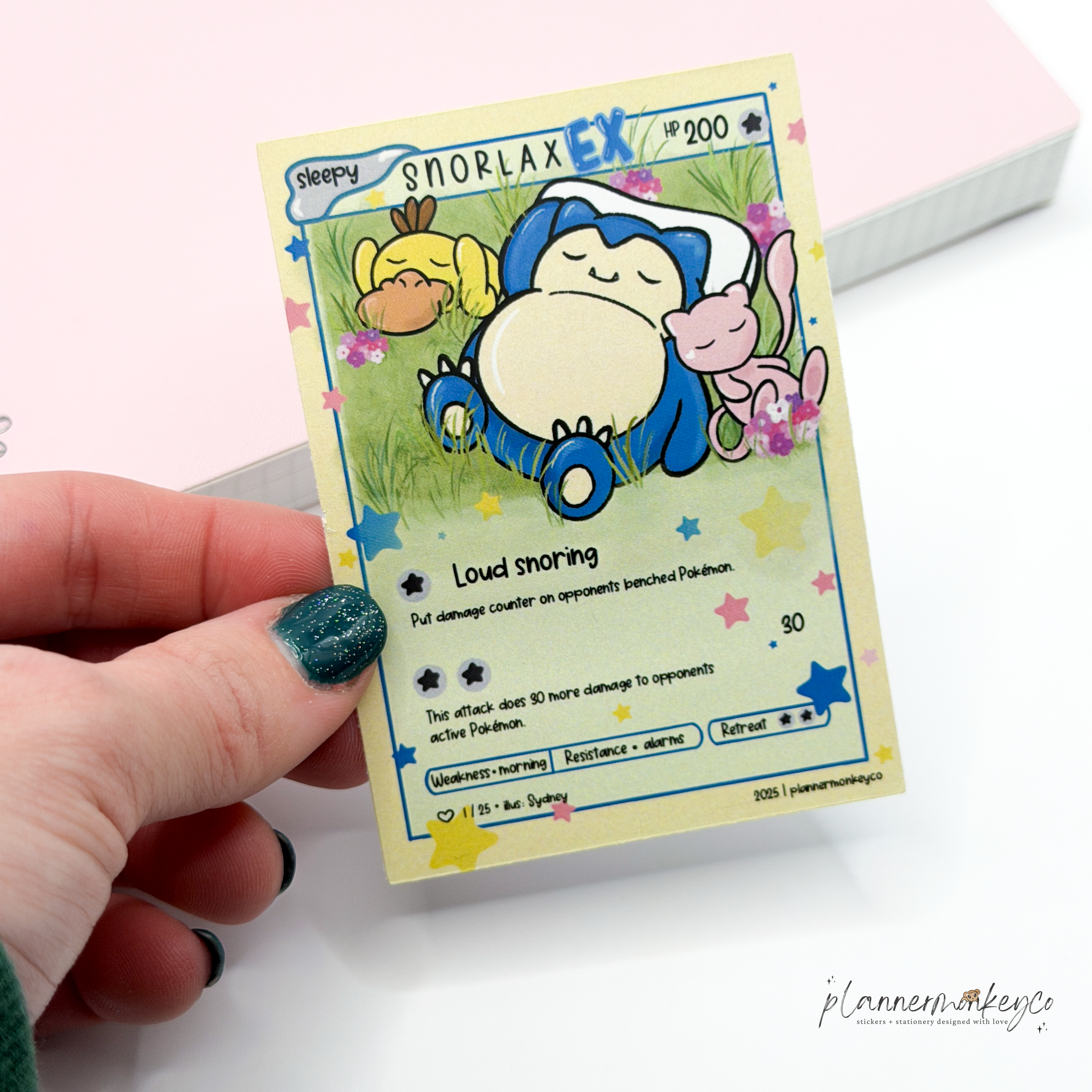 Cozy Nap Planner Pal Vinyl Sticker | Planner Monkey Co