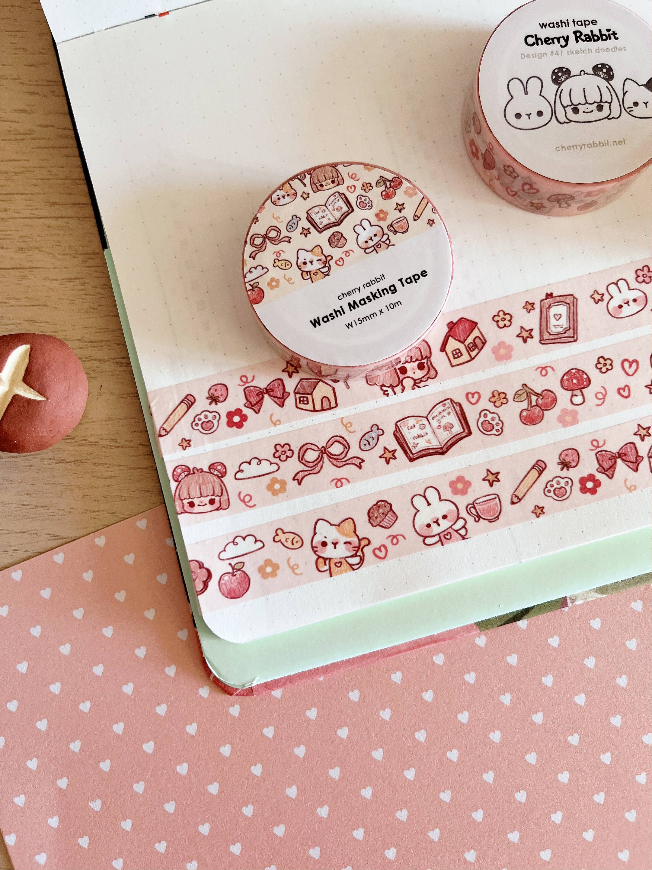 Sketch Doodles Washi Tape by Cherry Rabbit | Papertail Fox