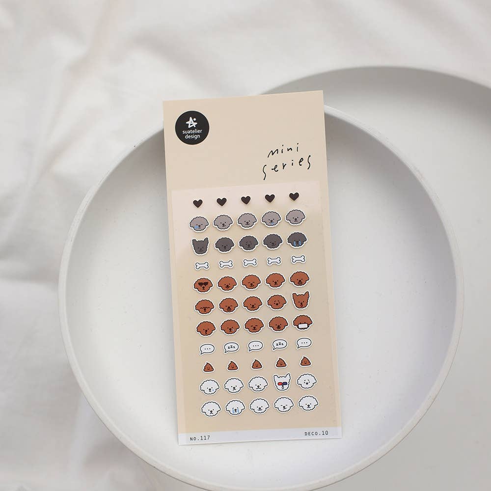 Puppy Parade Mini Sticker Sheet by Suatelier