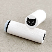 Black Cat Face Mini Stamp by Merry & Bright | Papertail Fox