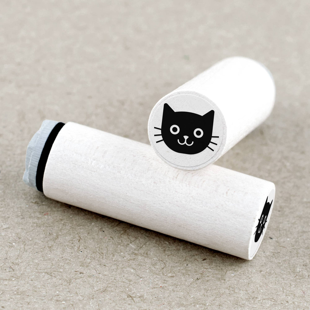 Black Cat Face Mini Stamp by Merry & Bright | Papertail Fox