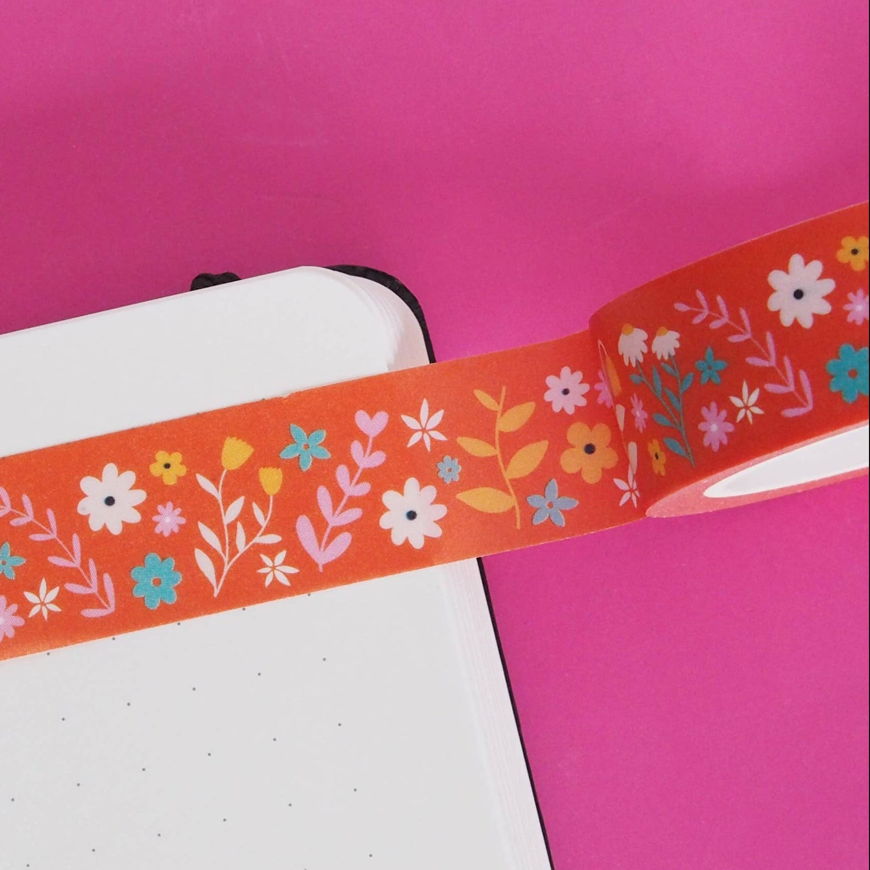 Bright Floral Flourish Washi Tape by Nutmeg and Arlo | Papertail Fox
