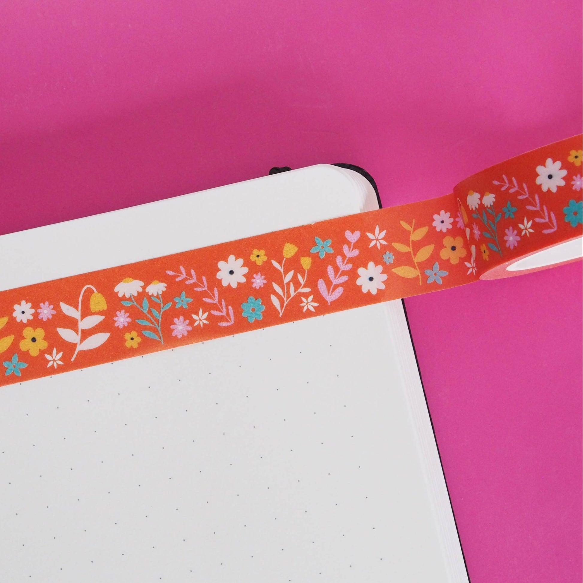 Bright Floral Flourish Washi Tape by Nutmeg and Arlo | Papertail Fox