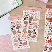 Cat Loaf Sticker Sheet no.083 - Papertail Fox