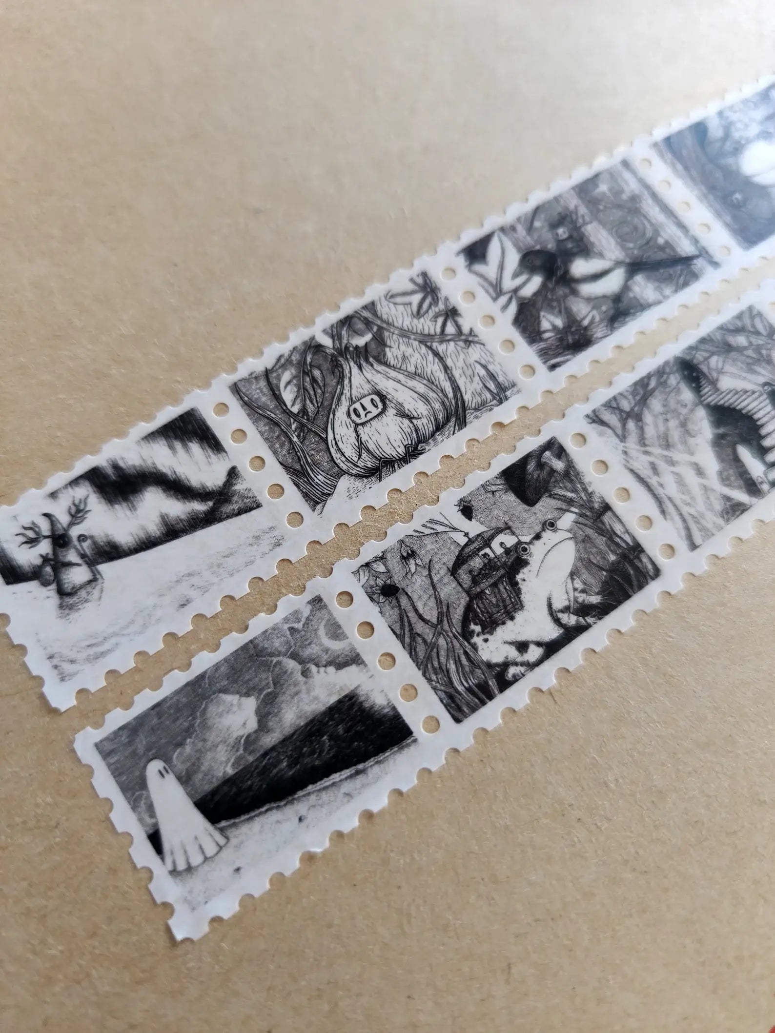 Curious Stamps Fantasy Art Washi Tape by Jon Turner | Papertail Fox