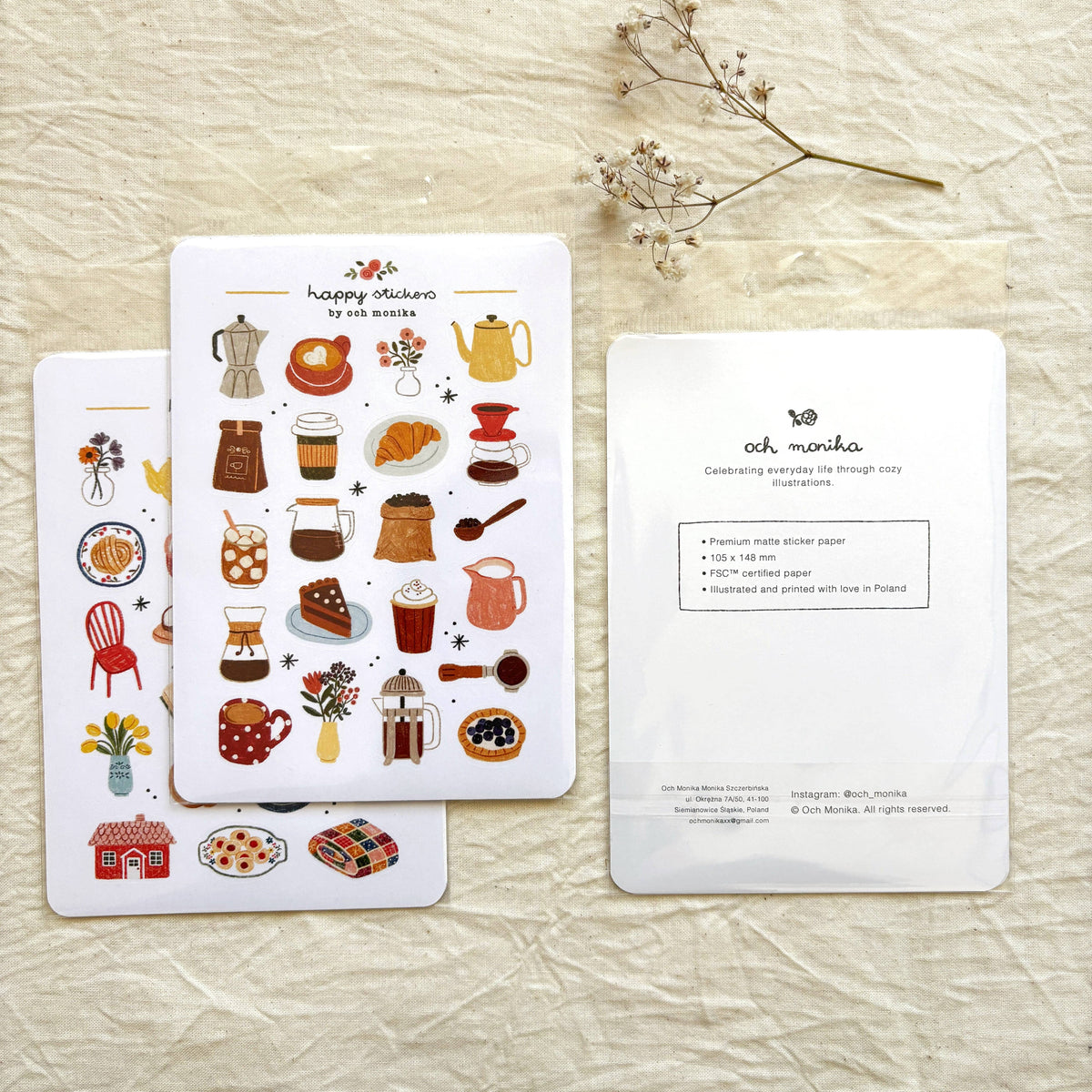 Fall Baking Sticker Sheet | Och Monika
