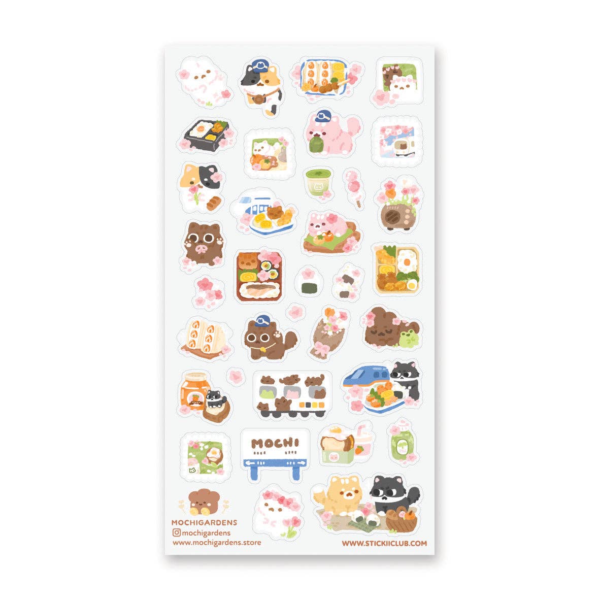 Blooming Bento Day Sticker Sheet by Stickii | Papertail Fox