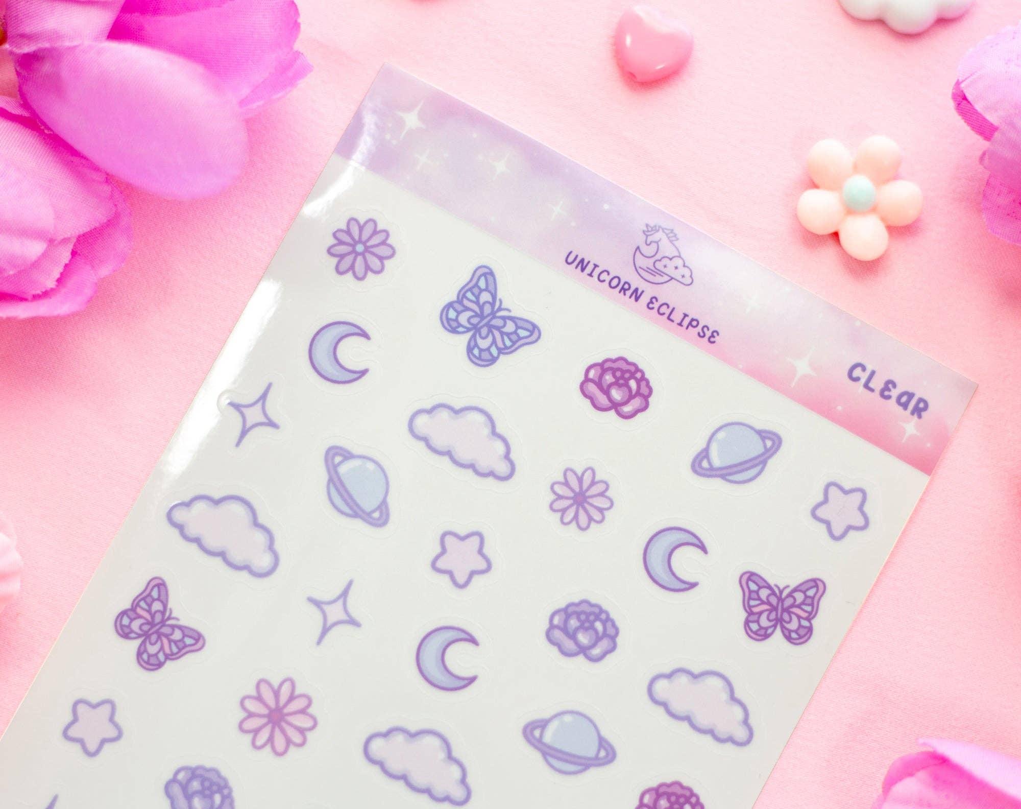 Magical Memories Clear Deco Sticker Sheet | Unicorn Eclipse - Papertail Fox
