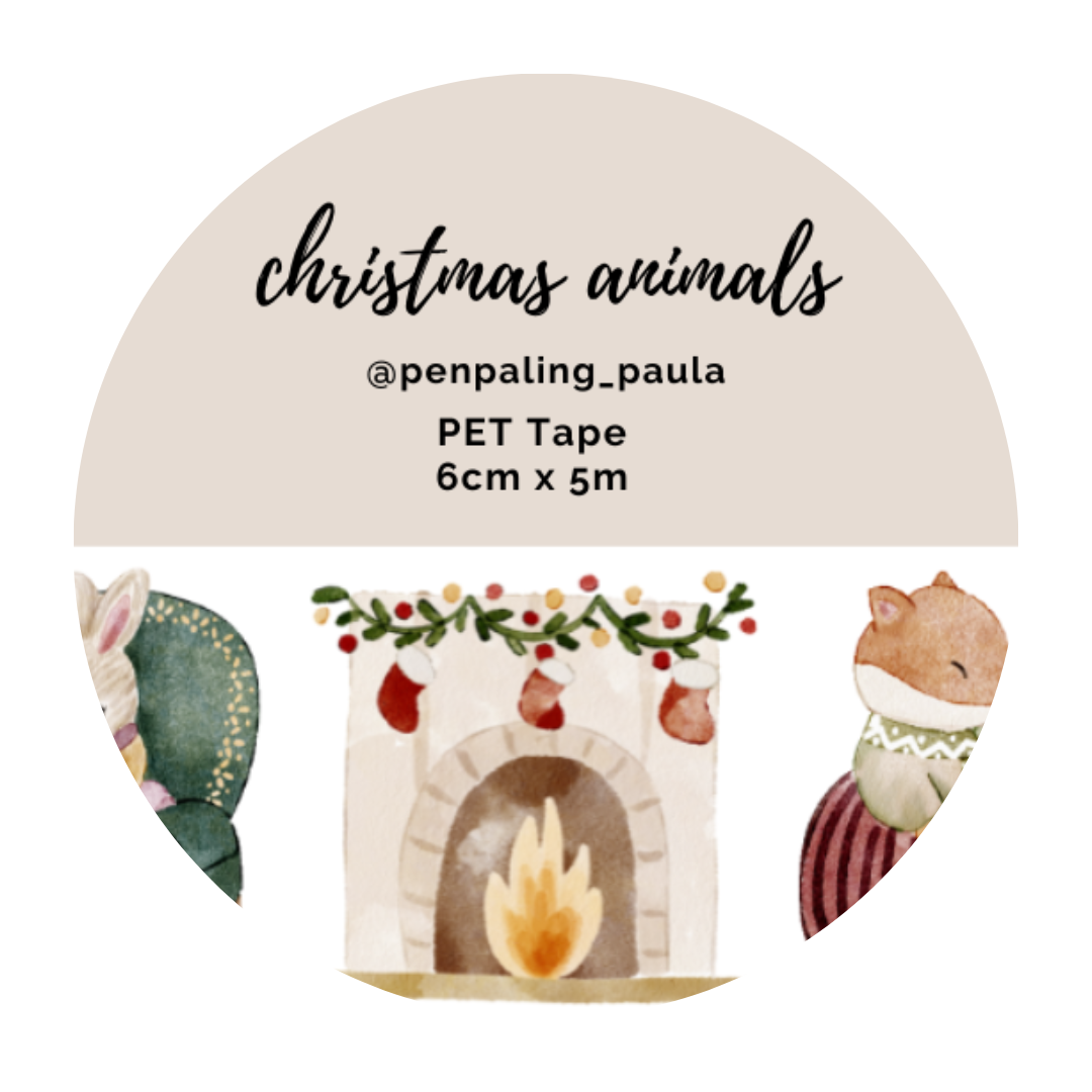 Christmas Animals Pre-Cut PET Tape by Penpaling Paula | Papertail Fox