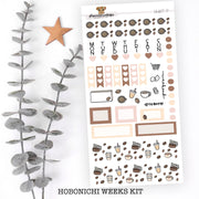 Coffee Love Hobonichi Weeks Sticker Sheet | Plannermonkeyco - Papertail Fox