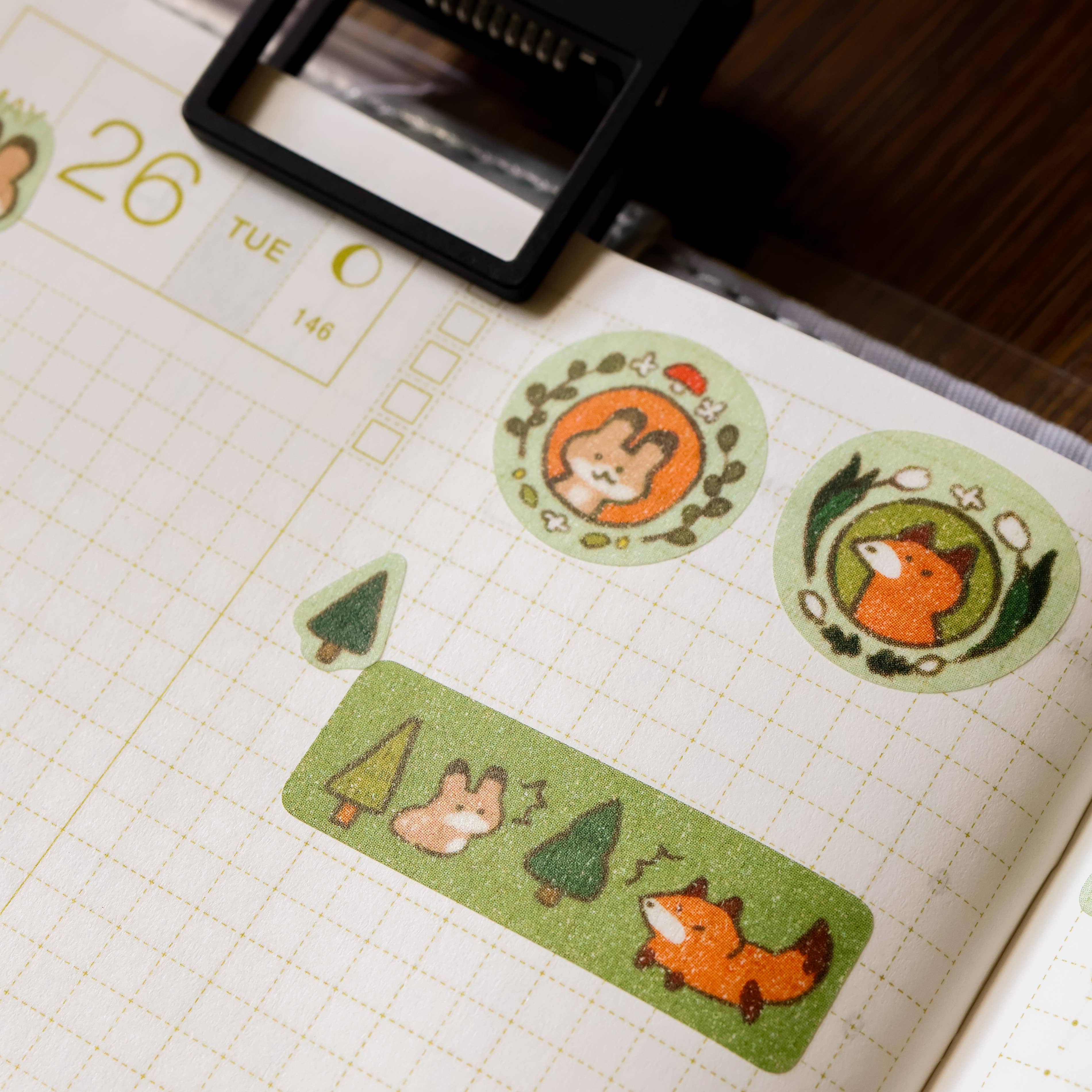 Unlikely Duo Washi Sticker Sheet by Thousand Skies | Papertail Fox