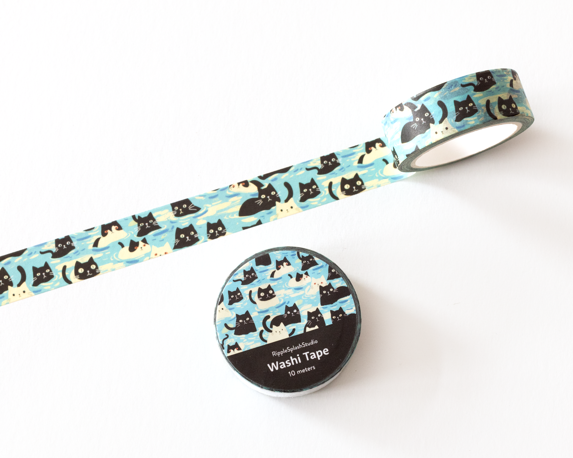 Playful Cats Washi Tape by RippleSplash Studio | Papertail Fox