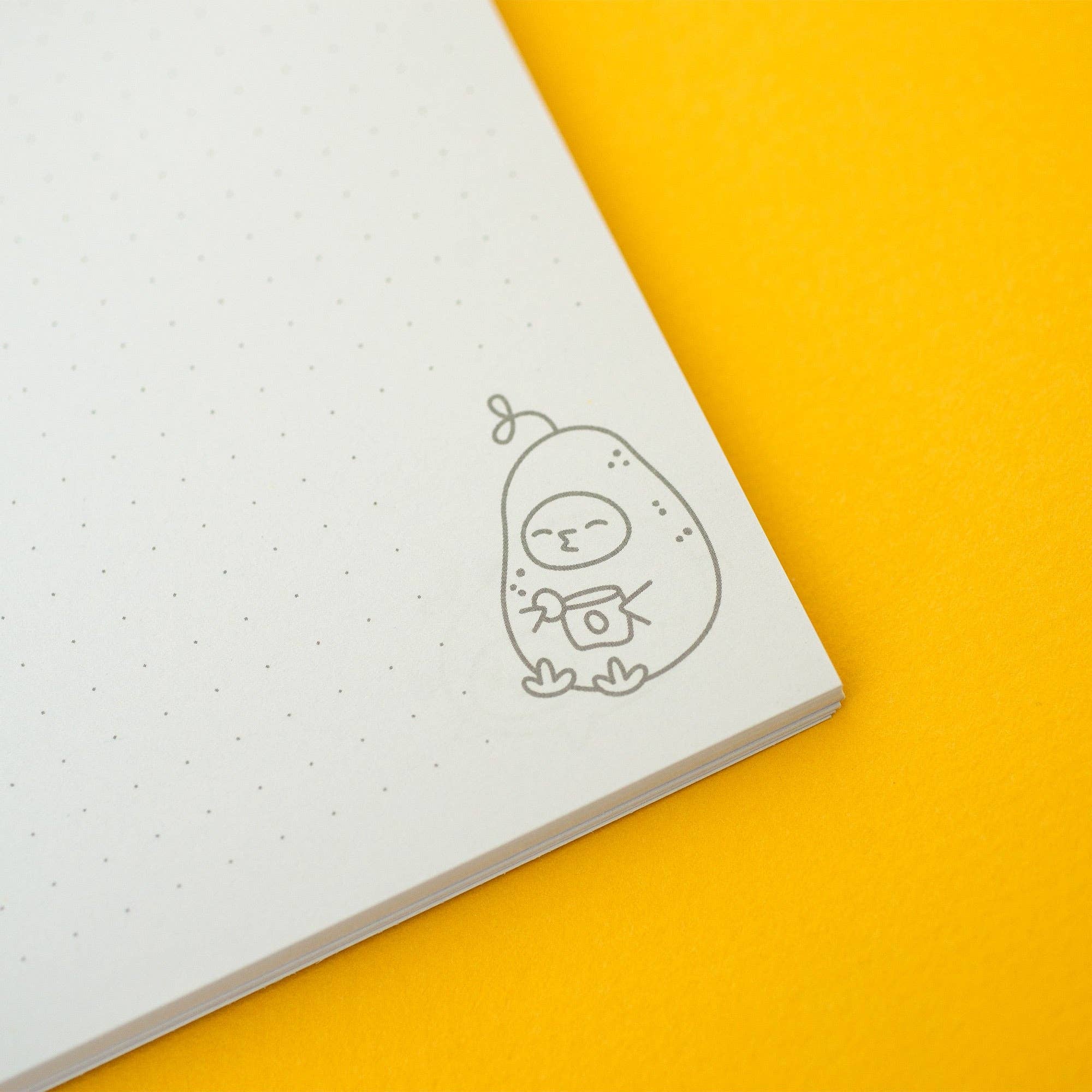 Grumpy Chicken Potato Mode Dotted A5 Notebook