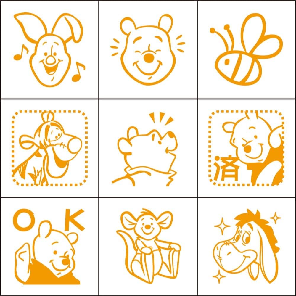 Winnie the Pooh Check Stamp Set | Beverly