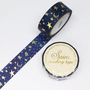 Starry Sky Gold Foil Washi Tape | Kamiiso SAIEN