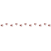 PLUS Petit Deco Rush Tape in Footprint design showing a trail of tiny red footprints