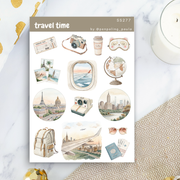 Travel Time Sticker Sheet | Penpaling Paula